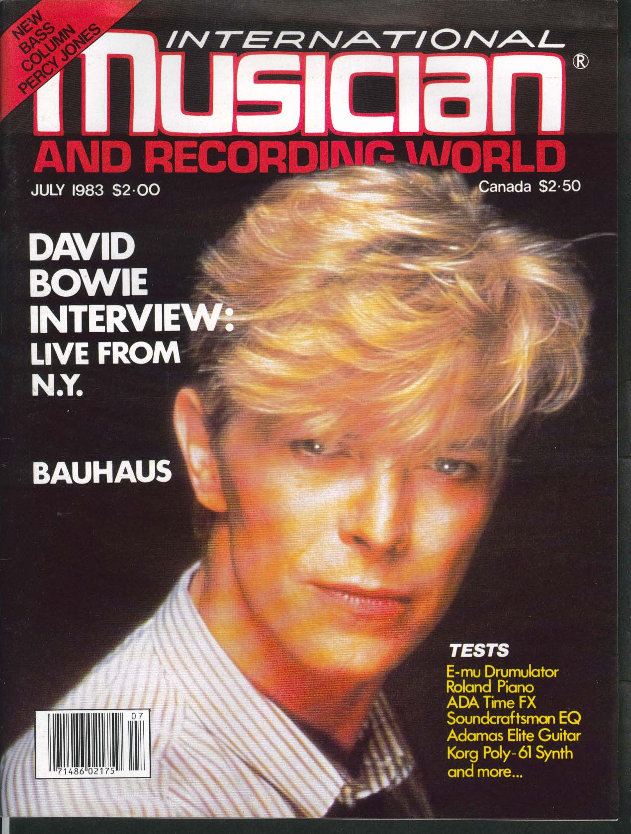 INTERNATIONAL MUSICIAN & RECORDING WORLD David Bowie interview Bauhaus ...