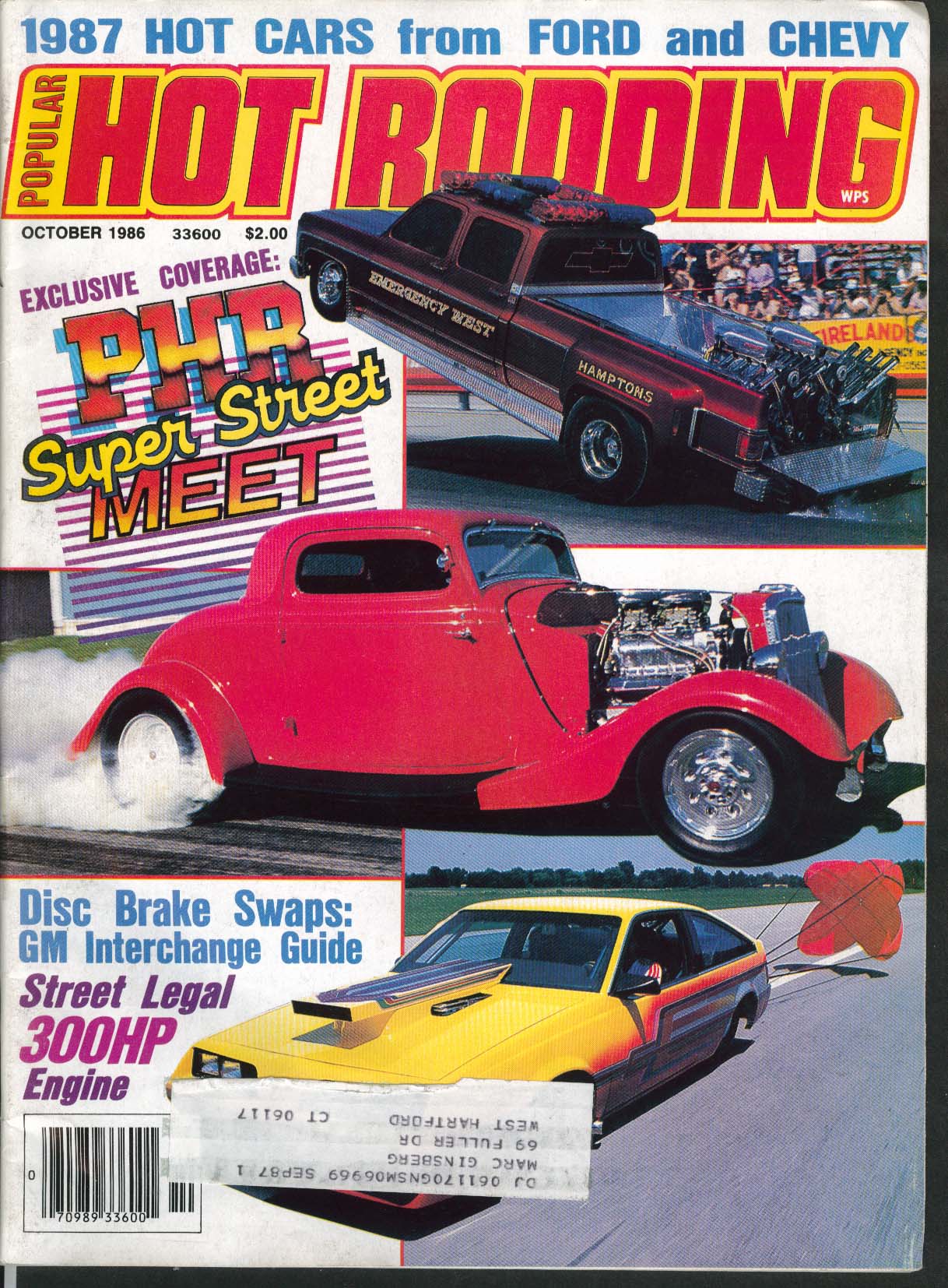 POPULAR HOT RODDING 1987 Ford Chevy 360hp Thunderbird 1971 Duster ...