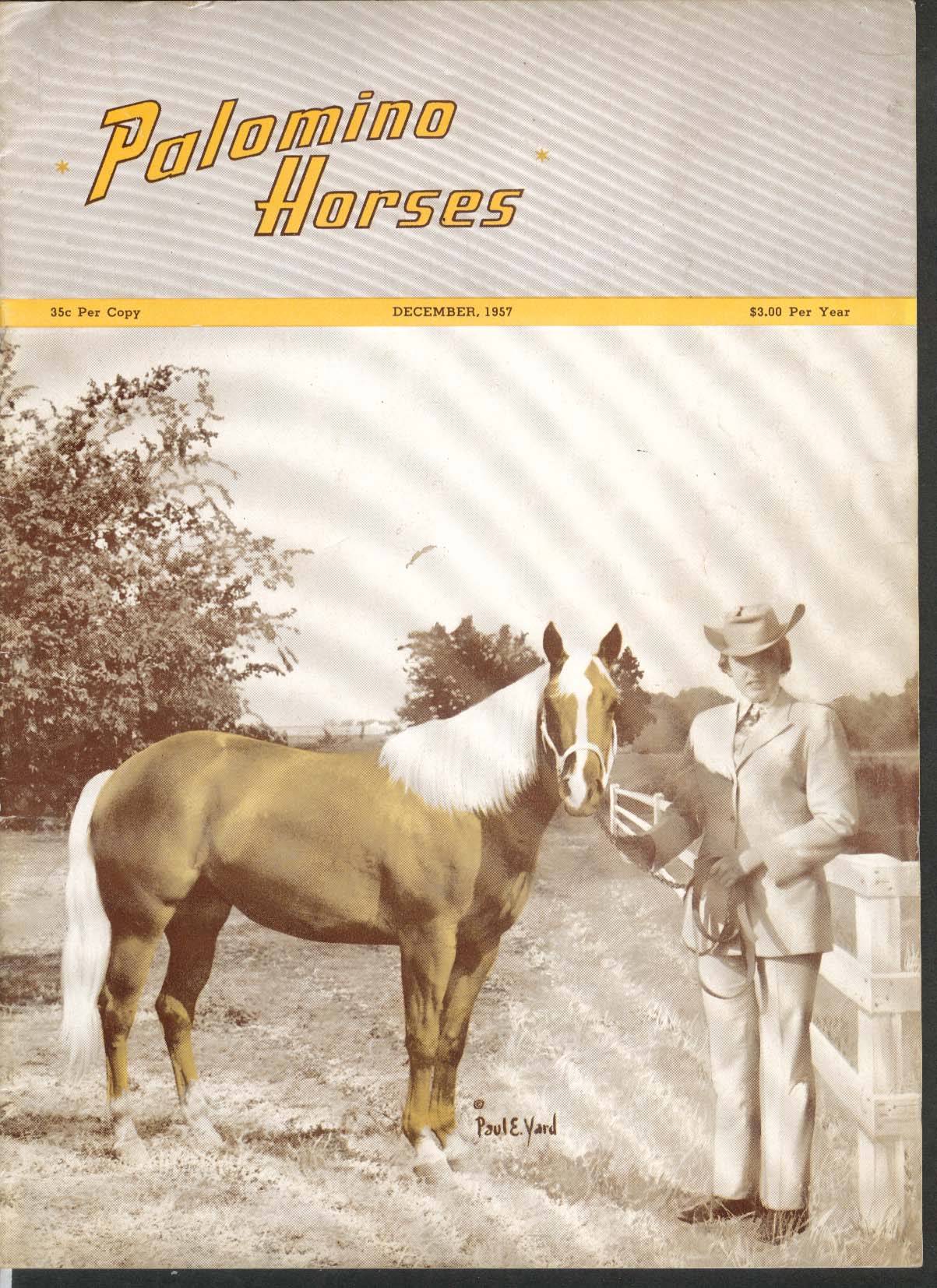 PALOMINO HORSES Hostle Karl L Hines Ohio All-Palomino Horse Show 12 1957