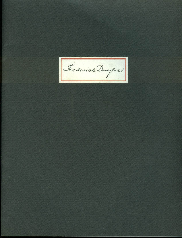 Frederick Douglass 1894 Letter to Benjamin F Auld Facsimile Gilder