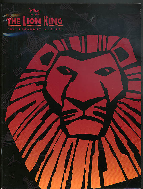 Disney's The Lion King: The Broadway Musical souvenir program 1997 | eBay