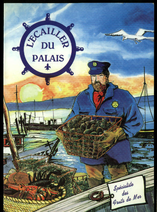 L'Ecailler du Palais Restaurant Menu Paris 1990