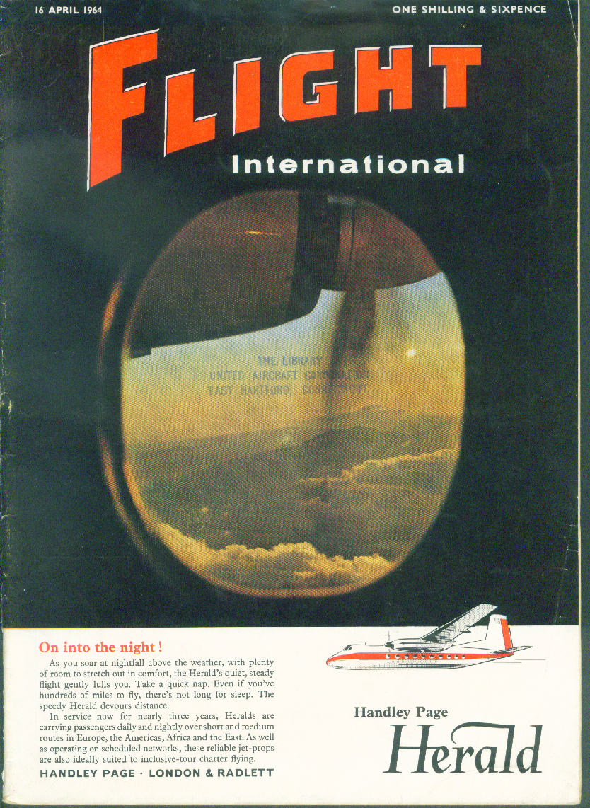 FLIGHT INTERNATIONAL Middle East Airlines Hawker Siddeley VTOL 4/16 1964