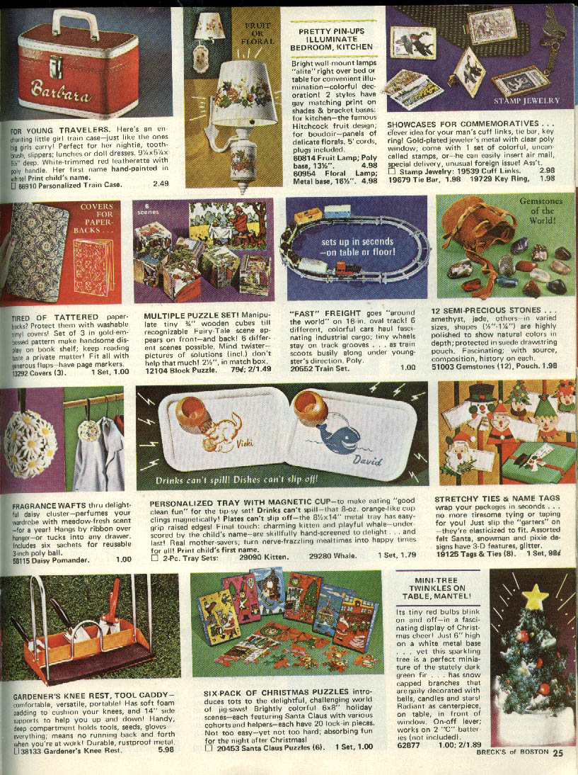 Breck's of Boston Gift Catalog 1969 novelties girdles, décor games toys etc