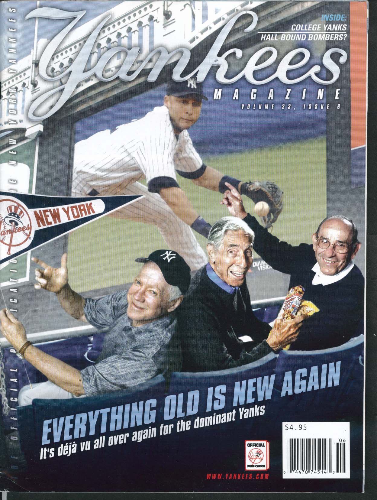 YANKEES Ted Lilly Randy Choate Mariano Rivera Joe DiMaggio 7 2002