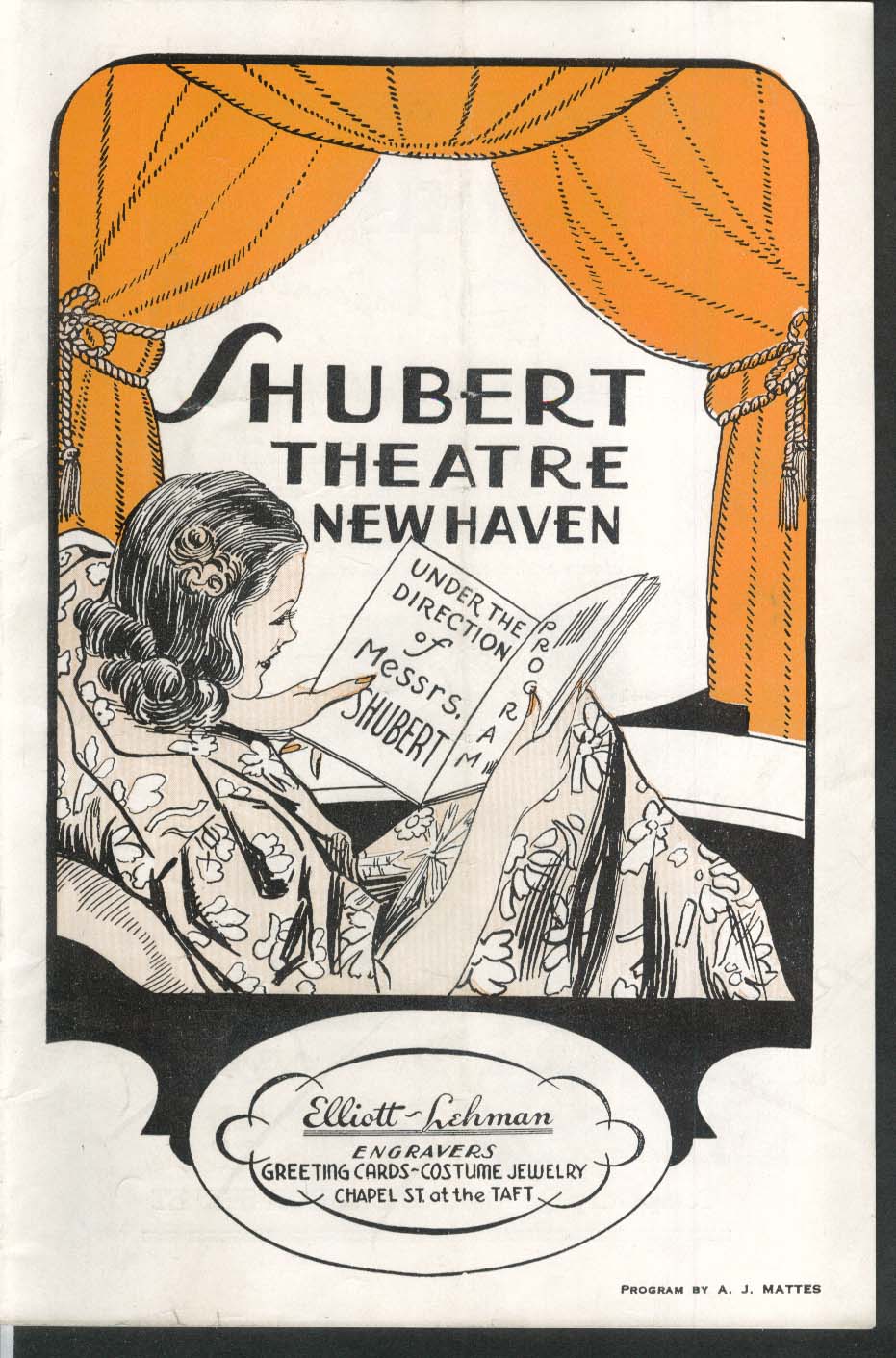 Shubert Theatre New Haven program 1940s