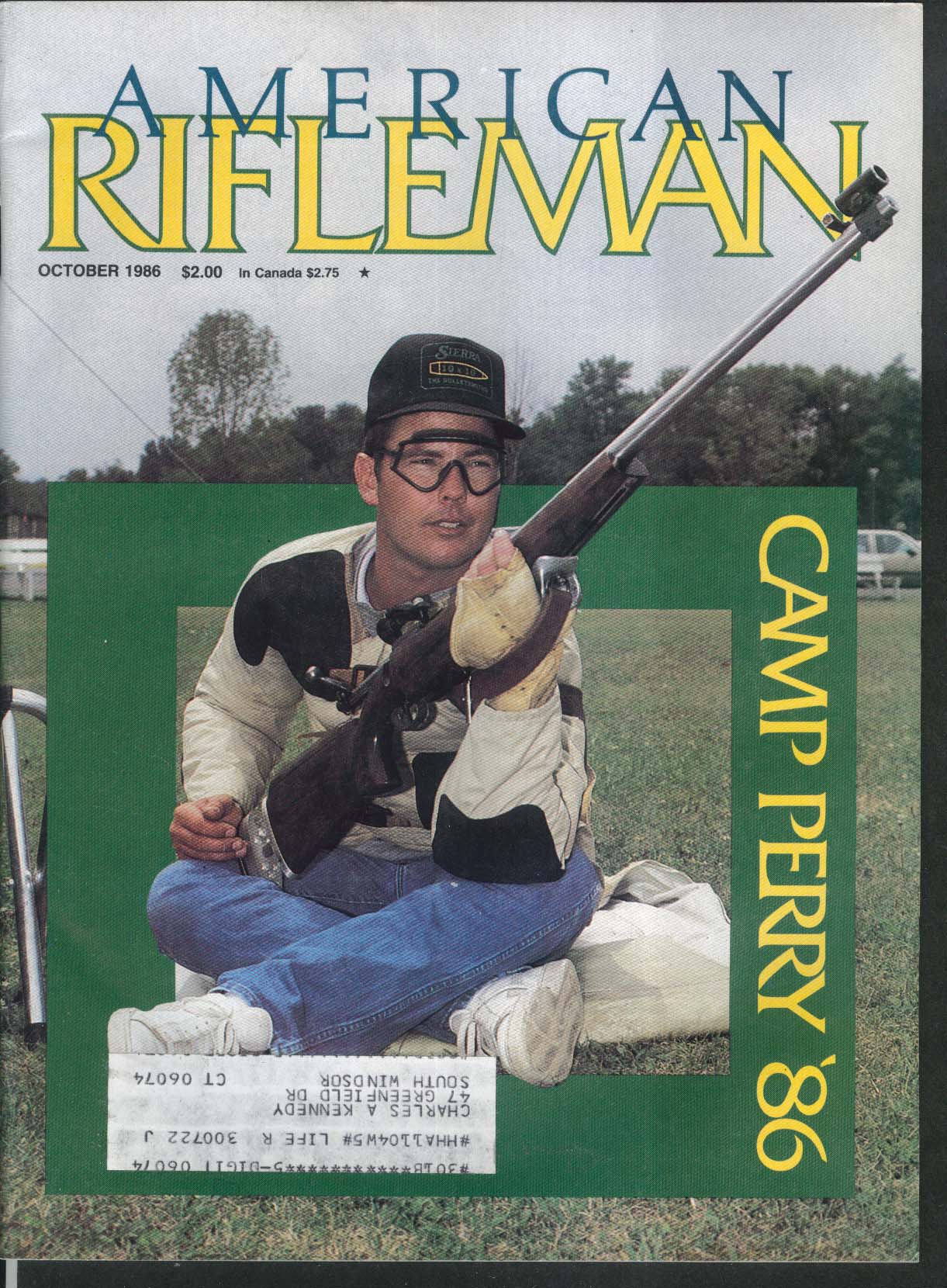 AMERICAN RIFLEMAN Camp Perry Remington Pump Rifle Cadet Musket 10 1986