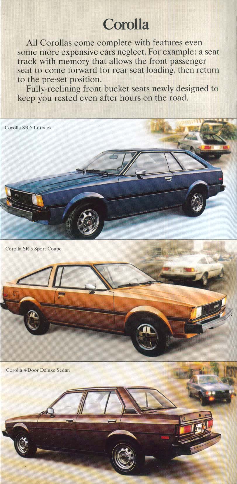 1980 Toyota cars & trucks sales brochure: Corolla Corona Celica Land ...