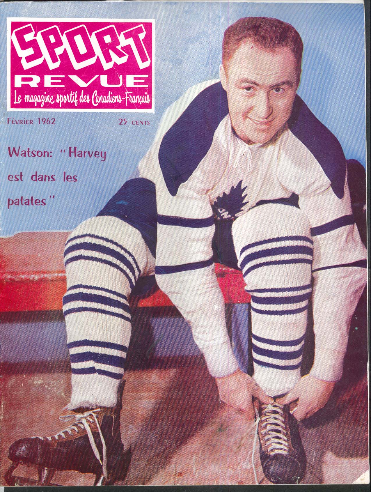 SPORT REVUE French-language hockey magazine Red Kelly Jack Adams 2 1962