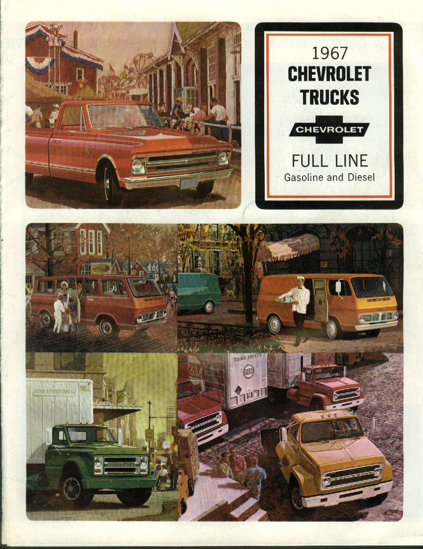 1967 Chevrolet Trucks full-line Gas & Diesel sales folder El Camino