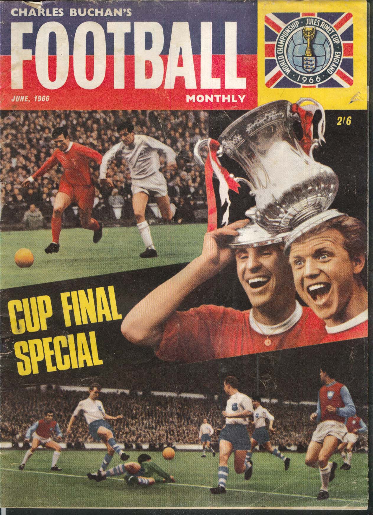 FOOTBALL MONTHLY World Cup John Atyeo Harry Johnson 6 1966