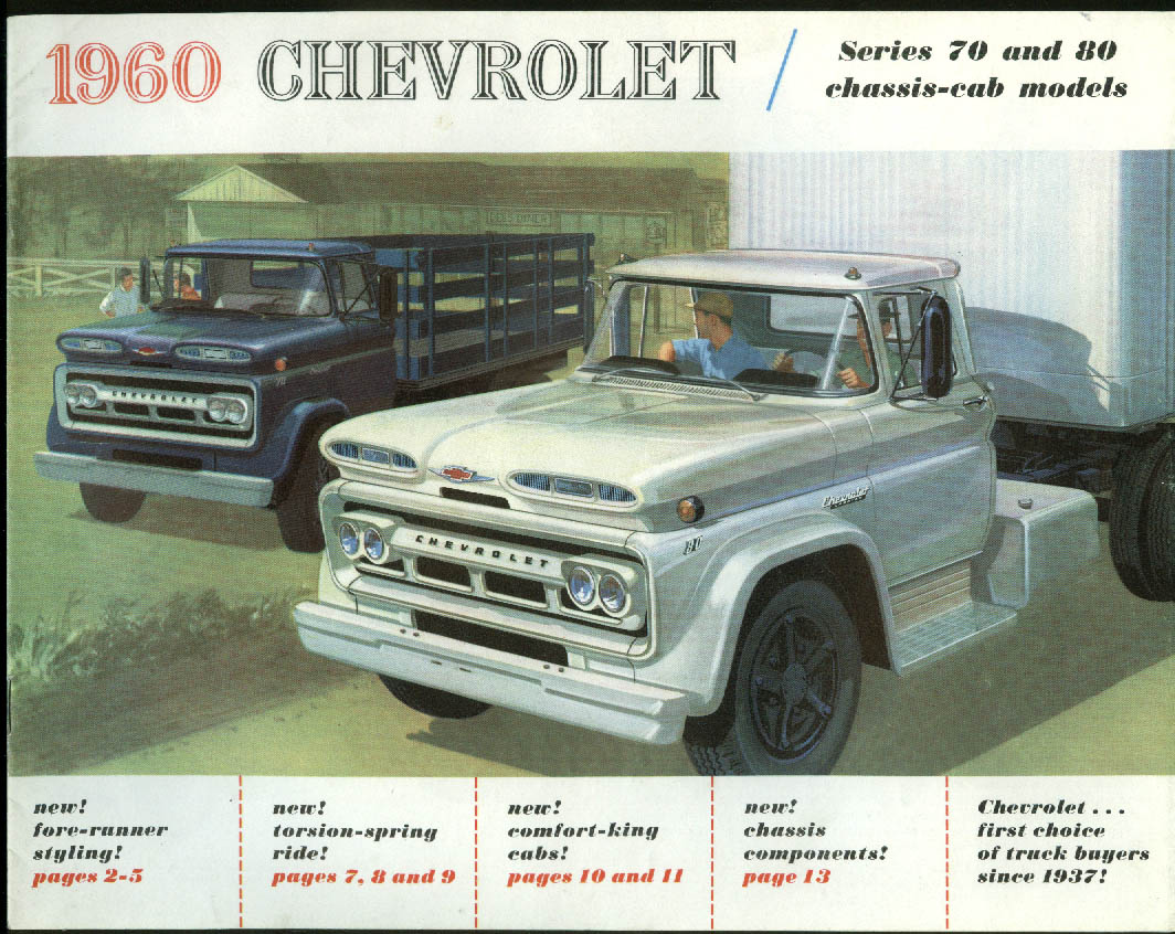 1960 Chevrolet Series 70 & 80 Chassis-Cab Truck brochure