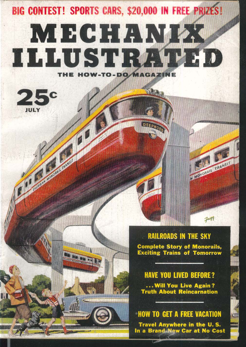 MECHANIX ILLUSTRATED Buick Century road test Monorails + 7 1956