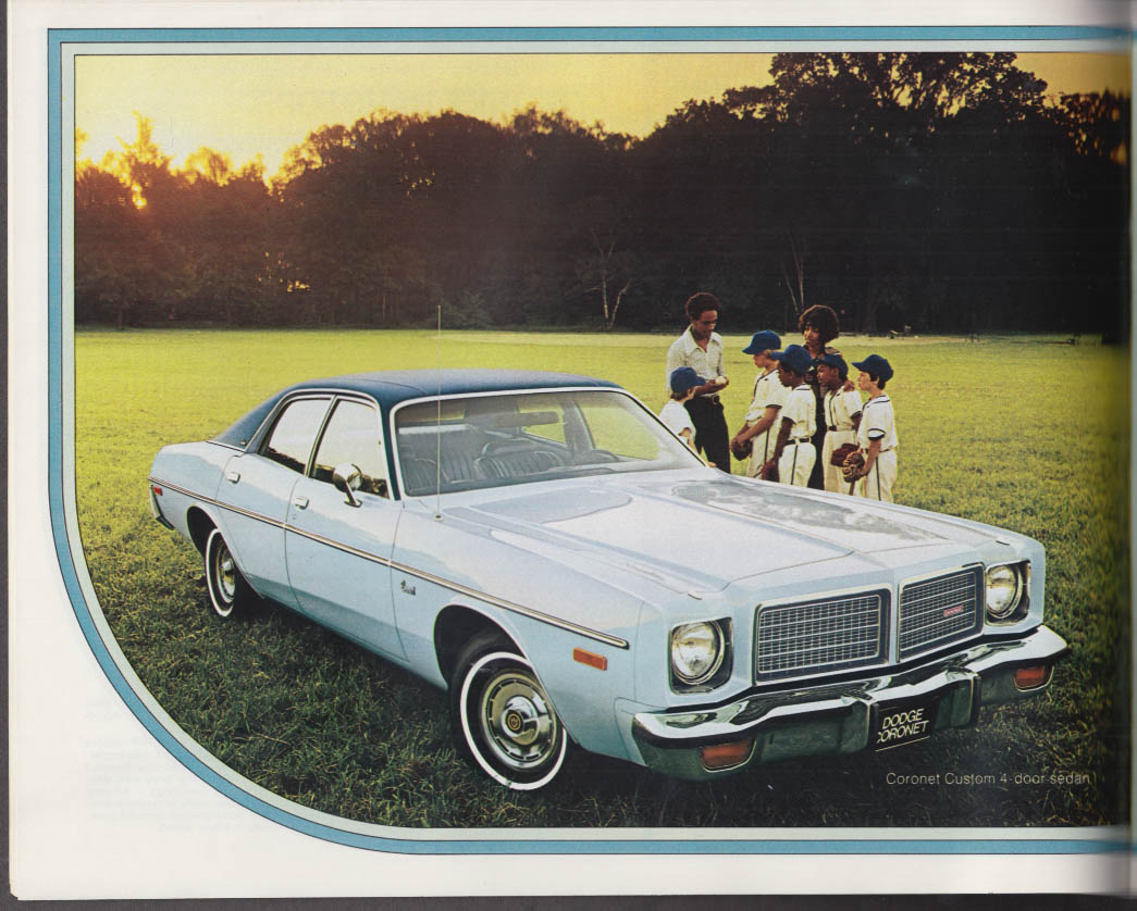 1975 Dodge sales brochure Dart Coronet Charger Monaco Ramcharger