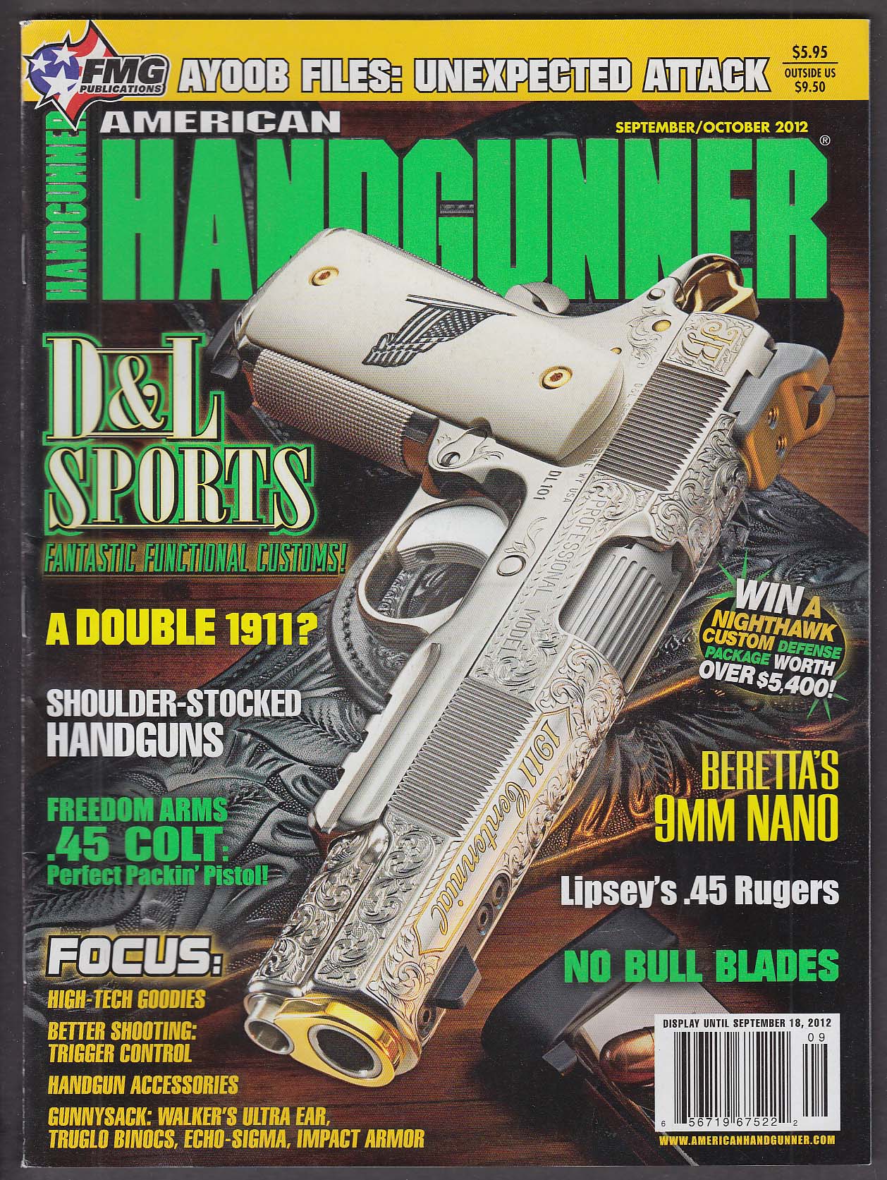 AMERICAN HANDGUNNER D&L Sports 1911 Beretta Ruger Colt Freedom Arms ...