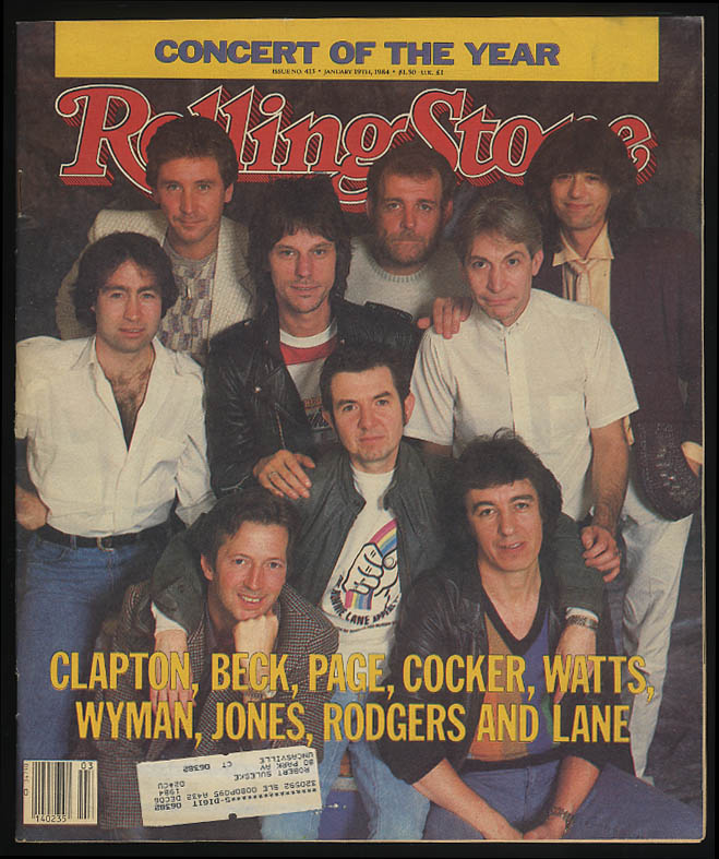 ROLLING STONE 1/19 1984 Ronnie Lane fencer Peter Westbrook Bob Fosse