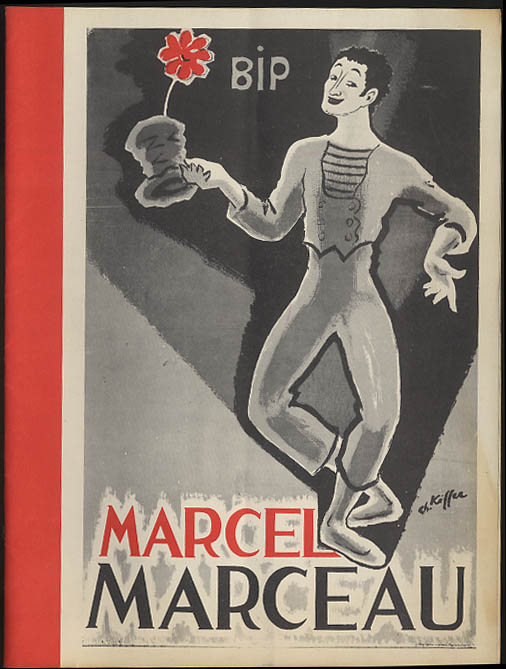 Marcel Marceau performance souvenir program 1955