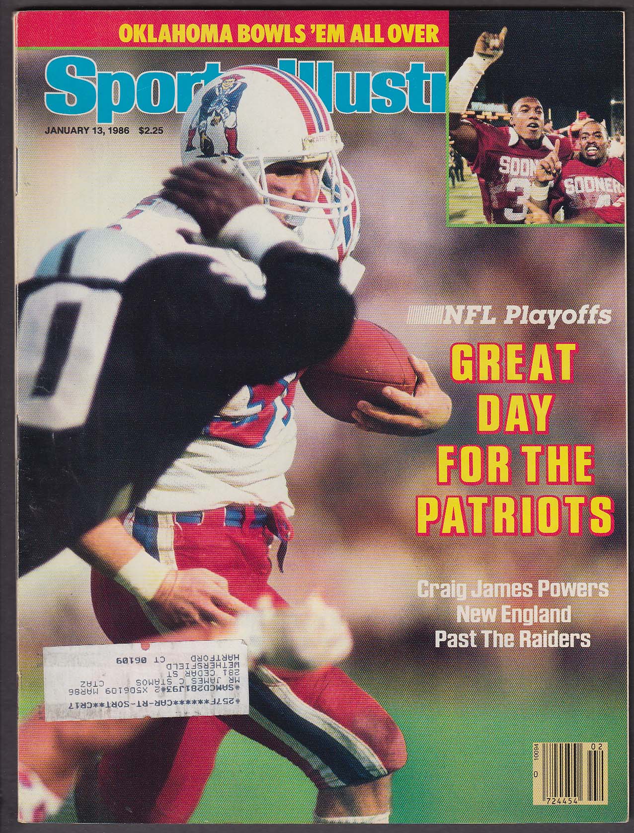 SPORTS ILLUSTRATED Craig James Powers Eric Dickerson Curtis Strange 1/ ...