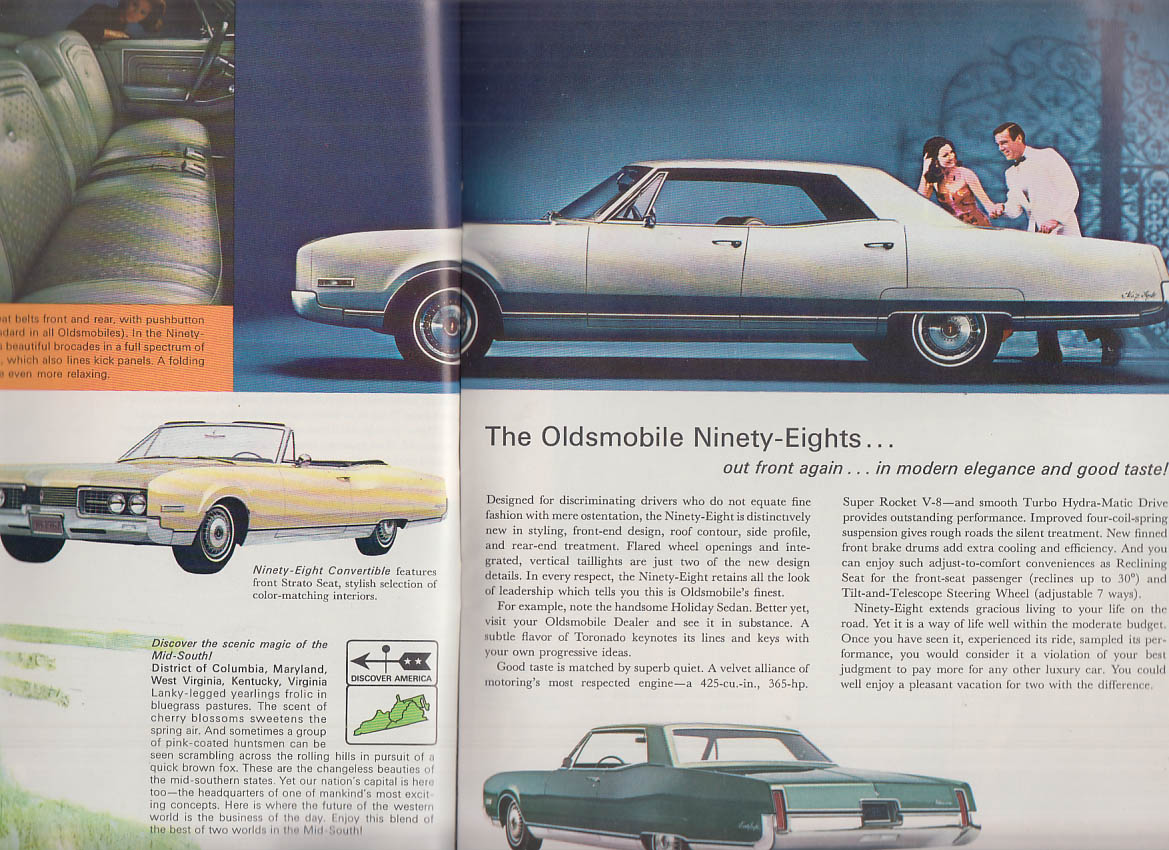 Oldsmobile ROCKET CIRCLE 1967 Show Edition 4-4-2 98 88 Cutlass Toronado