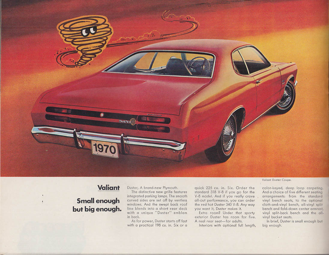 1970 Plymouth brochure Fury GT Belvedere Barracuda Valiant GTX Road Runner