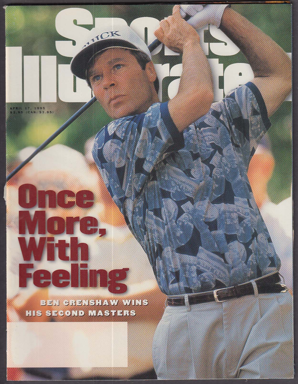 SPORTS ILLUSTRATED Ben Crenshaw Jim Carey ++ 4/17 1995