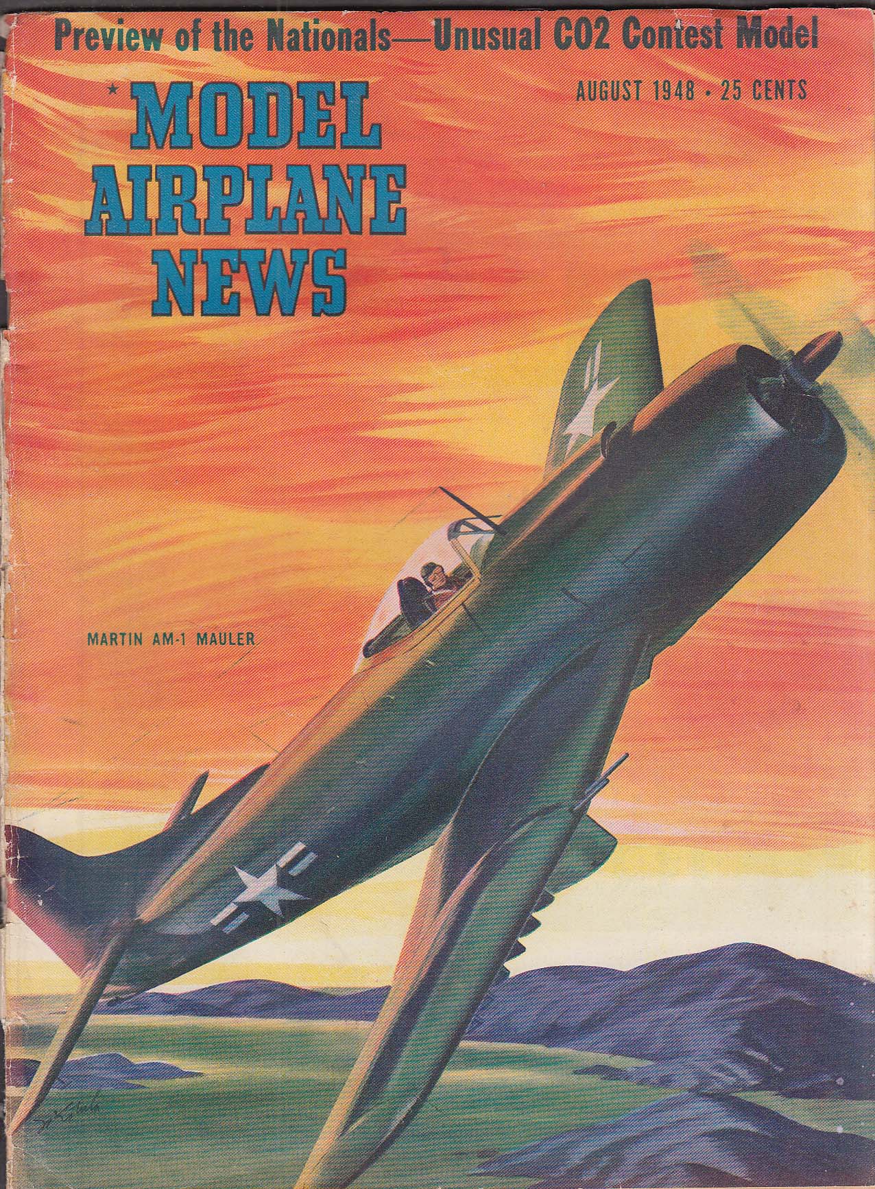 MODEL AIRPLANE NEWS Martin AM-1 Mauler Wylam Masterplan Mercedes Engine ...