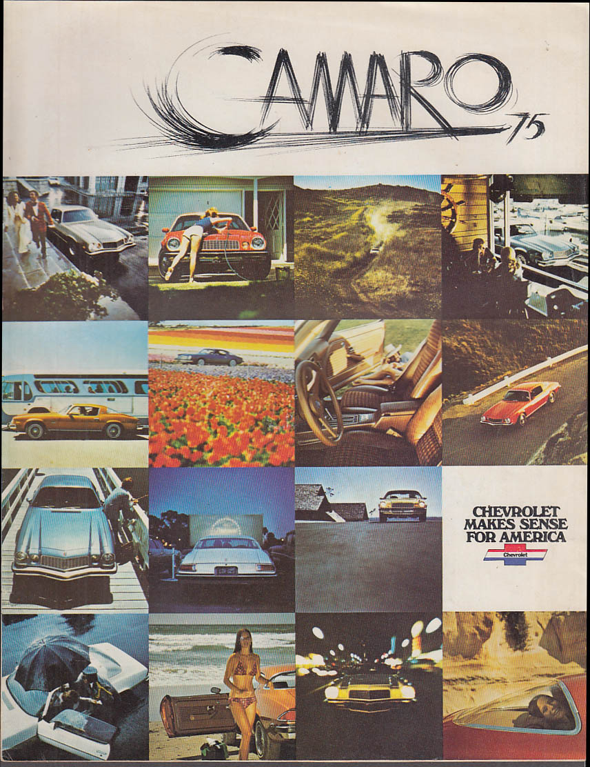 1975 Chevrolet Camaro sales brochure Sport Coupe Type LT New Rally Sport