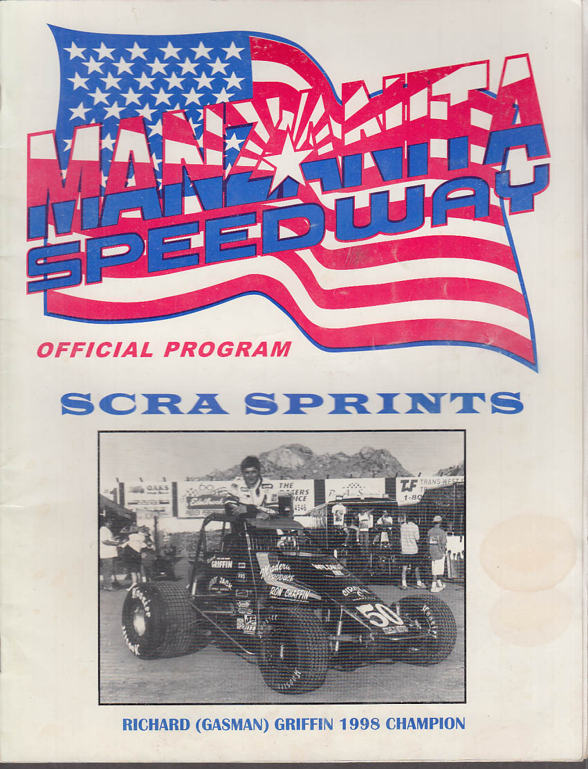 Manzanita Speedway SCRA Sprints official program 2/5 1999