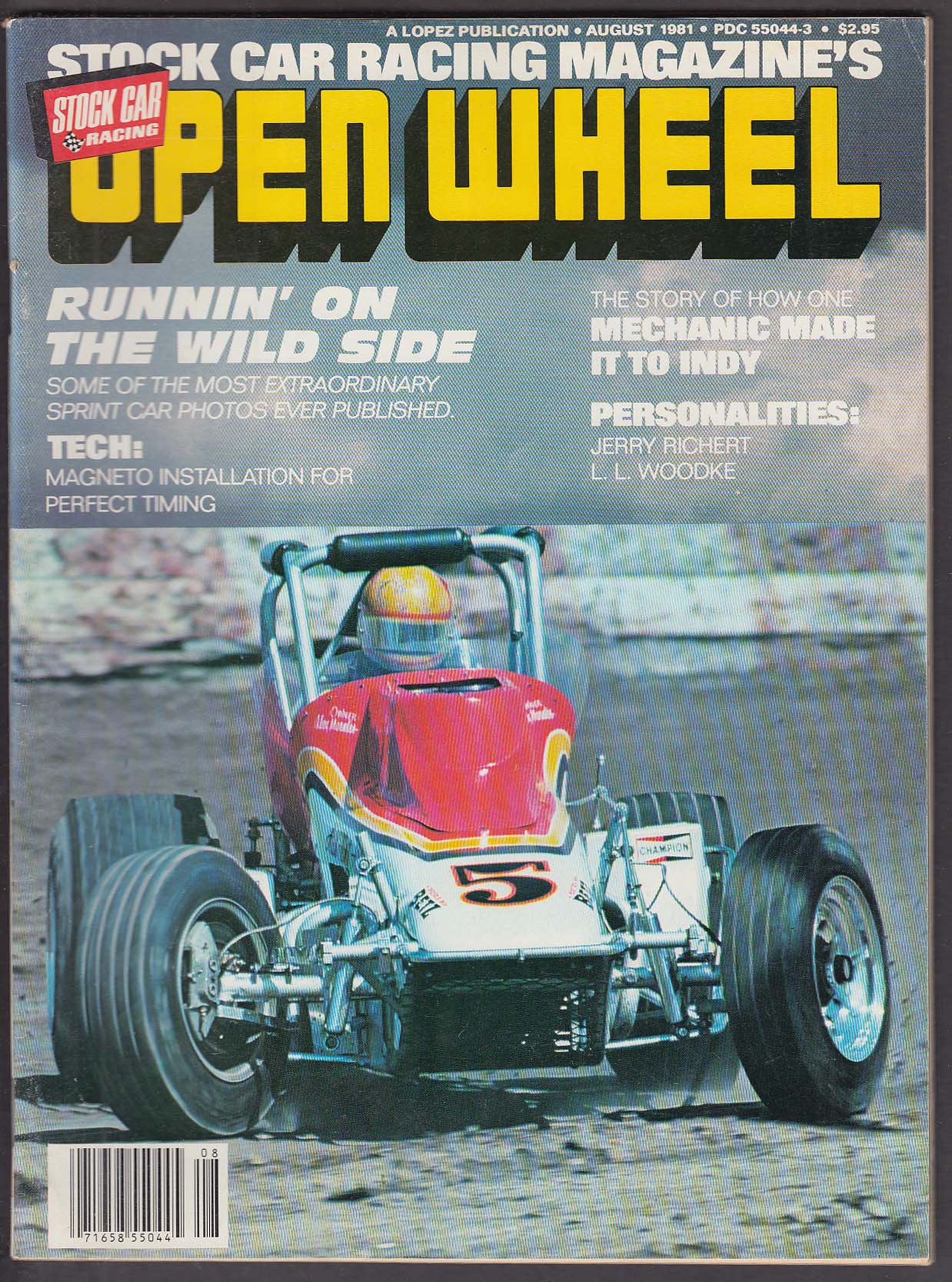 OPEN WHEEL Jerry Richert Bob Wente L L Woodke Jim Jarvis ++ 8 1981