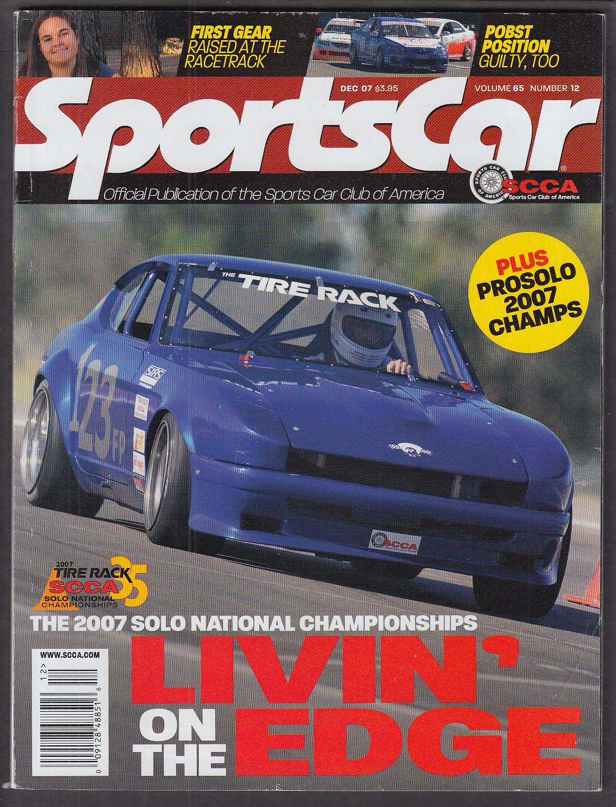 SCCA SPORTS CAR Datsun 240Z Randy Pobst Sydney Davis 12 2007