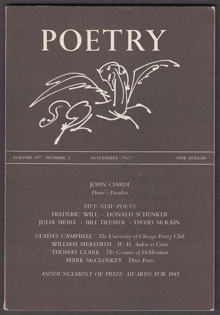 POETRY John Ciardi Frederic Will Gladys Campbell William Meredith ++ 11 ...