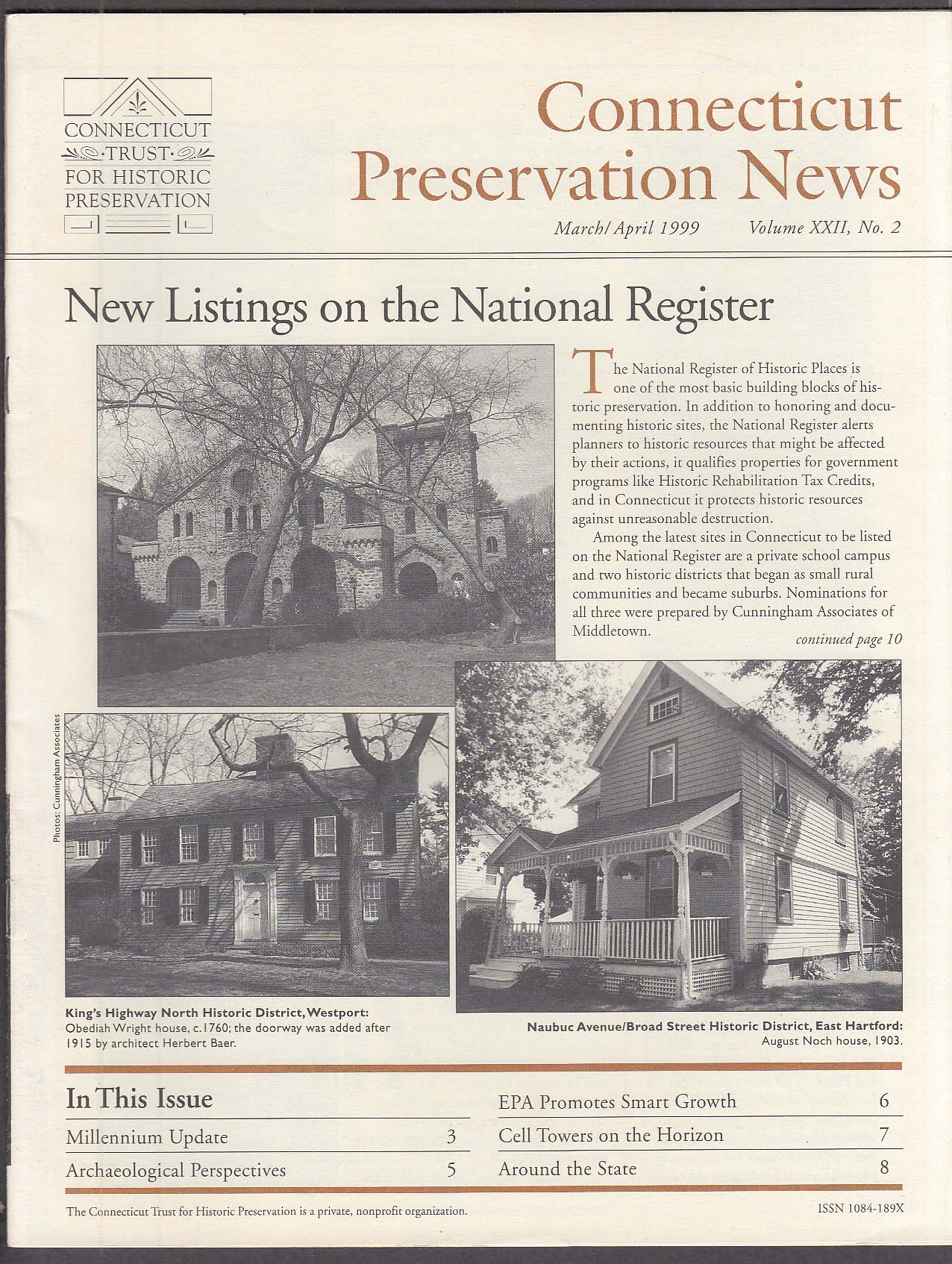 CONNECTICUT PRESERVATION NEWS National Register of Historic Places EPA ...