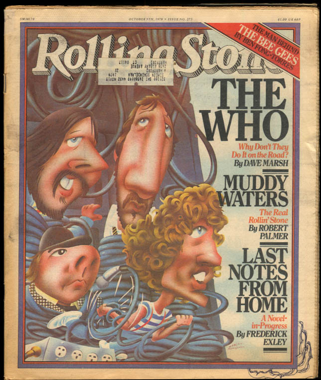 ROLLING STONE The Who Muddy Waters Frederick Exley Ben Fong-Torres 10/5 ...