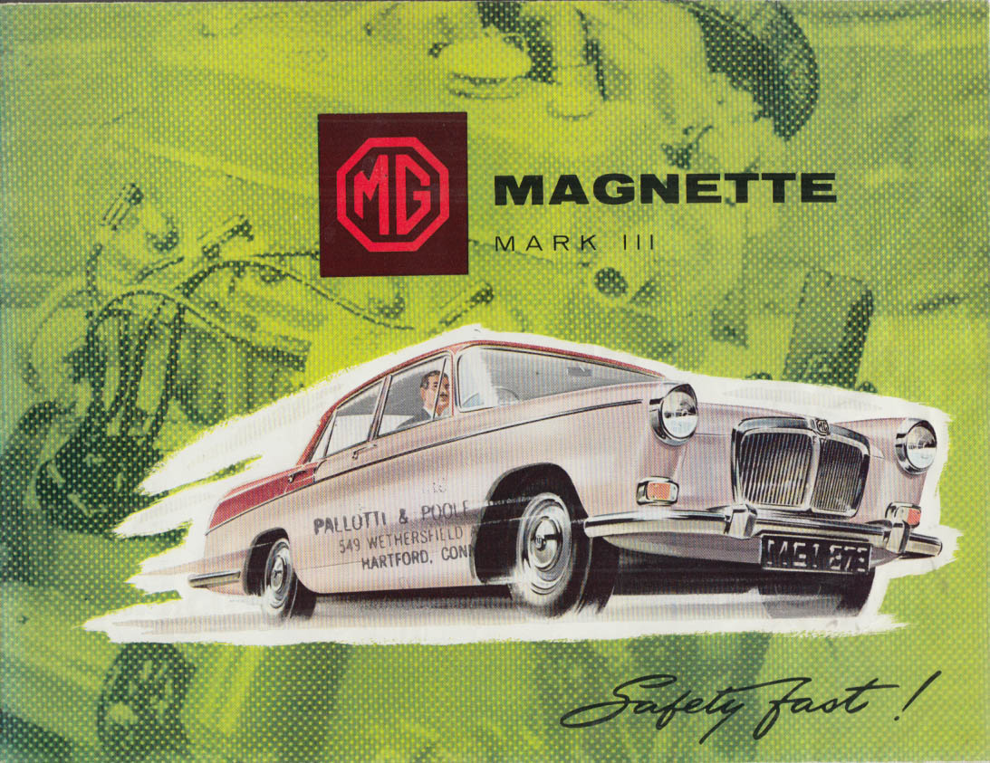 1959 MG Magnette Mark III sales brochure UK edition dated 1/59