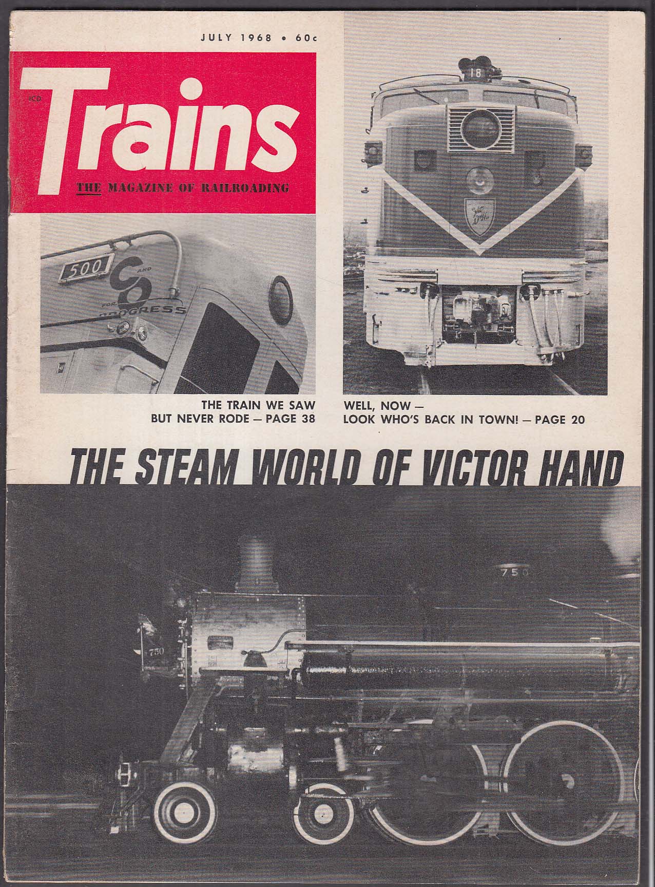 TRAINS Victor Hand Steam Katy + Bangor Alco PA 7 1968