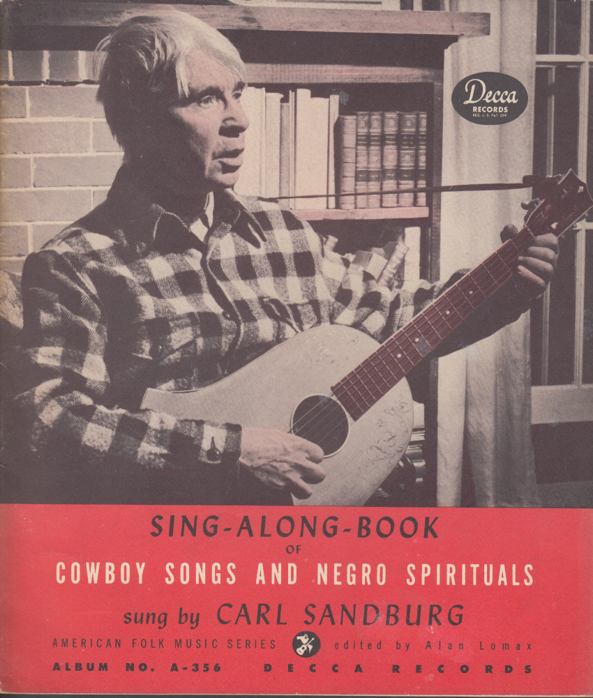 Carl Sandburg Cowboy Songs & Black Spirituals Sing-Along-Book Decca ...
