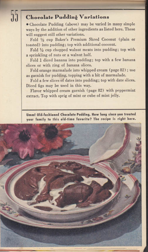 Baker's Favorite Chocolate Recipes Cookbook 1948