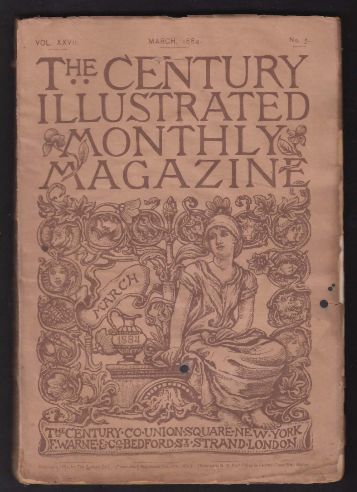 CENTURY ILLUSTRATED MONTHLY Henry Irving Alice May John Burroughs + 3 1884