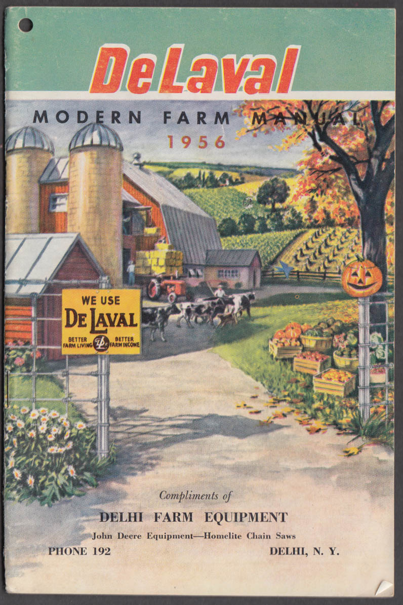 De Laval Cream Separators & Milkers Modern Farm Manual 1956