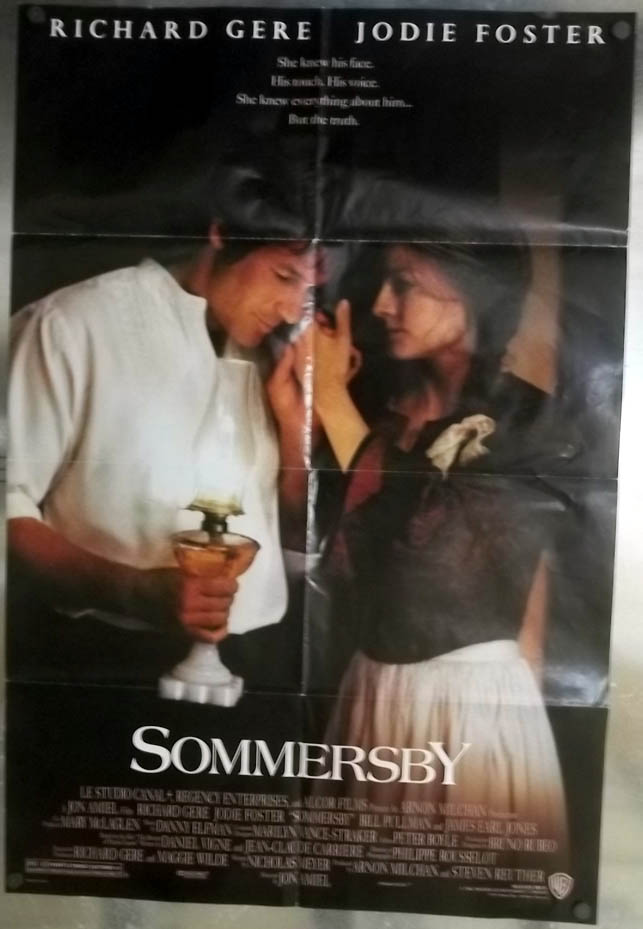 Sommersby one-sheet movie poster Richard Gere Jodie Foster 1993