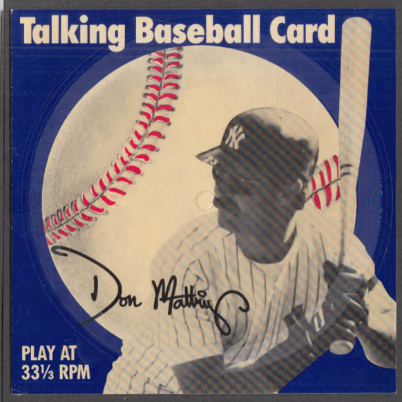 The Don Mattingly Story card album & Talking Baseball Card 1988