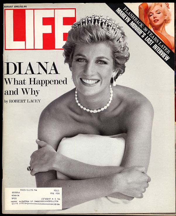 LIFE 8 1992 Marilyn Monroe; Princess Diana; Art Speigelman