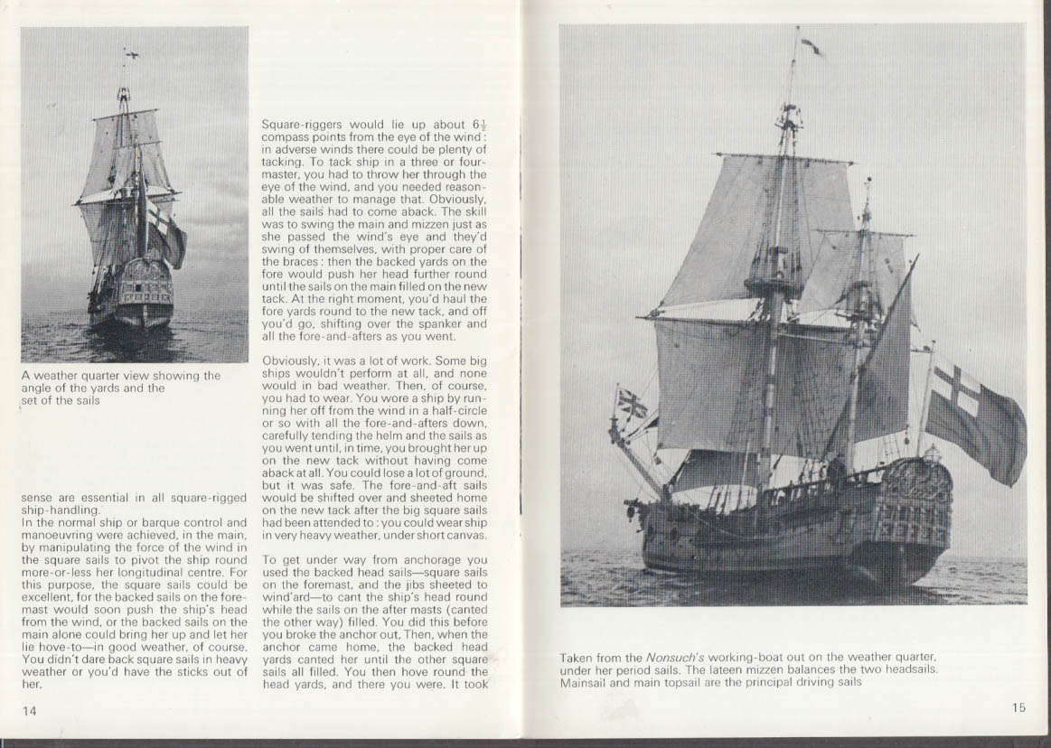 Nonsuch Hudson's Bay Company Ship Replica monograph 1969