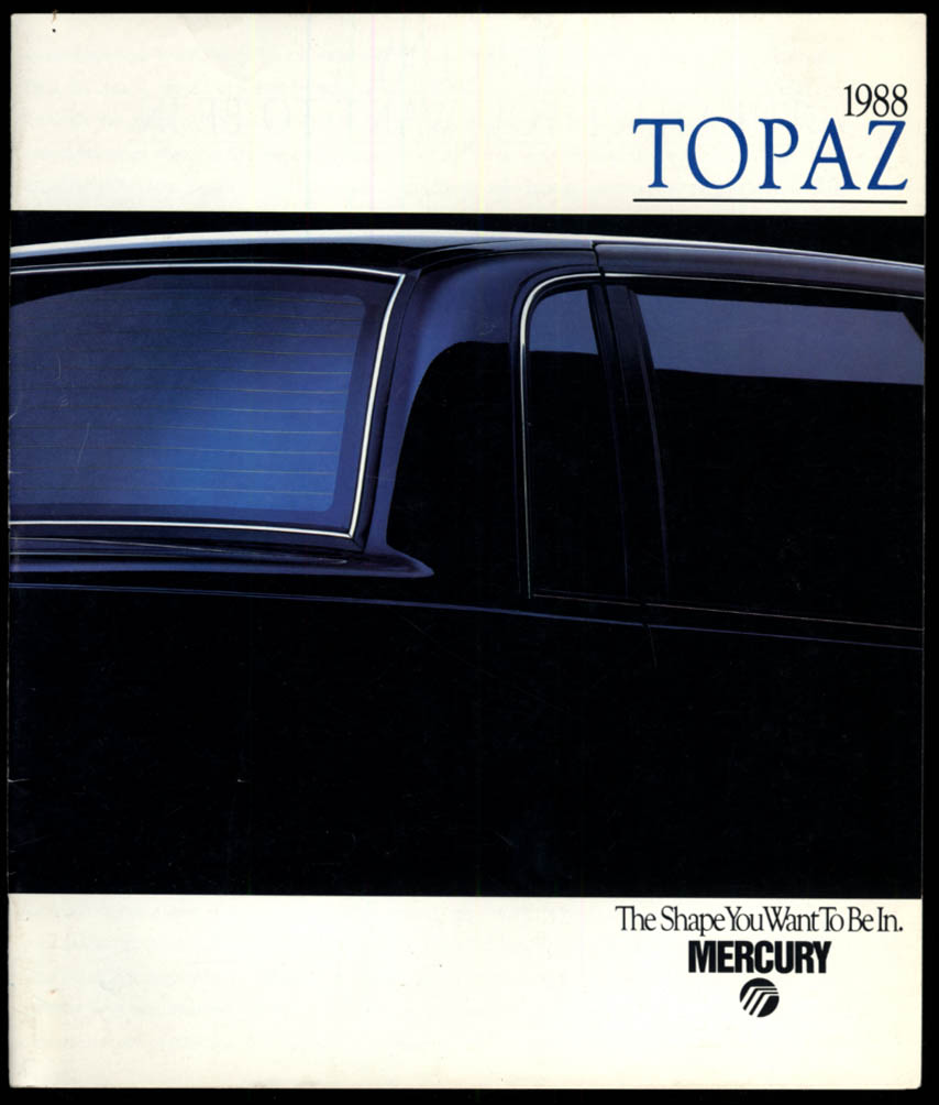 1988 Mercury Topaz sales brochure