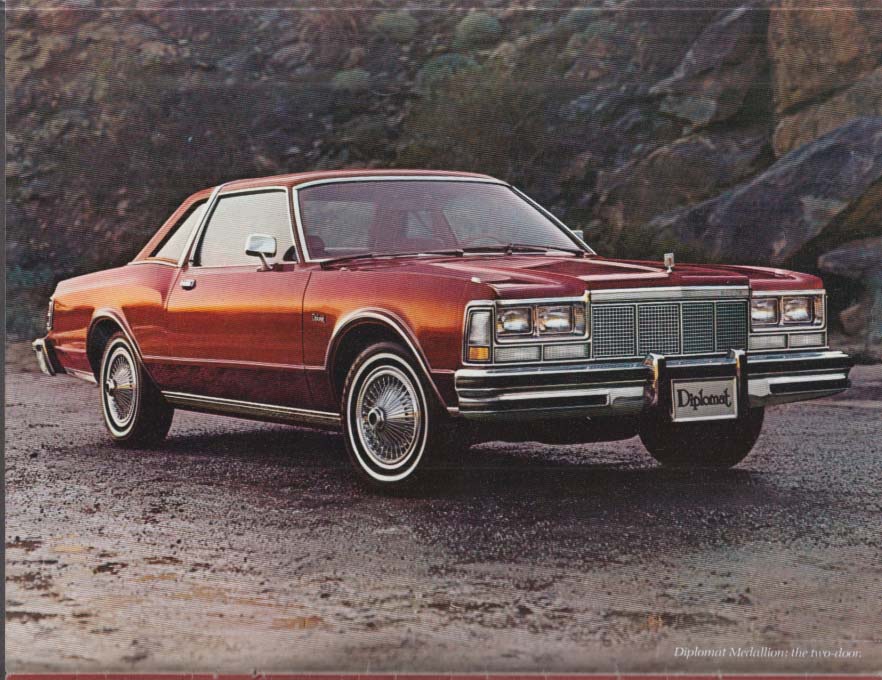 Dodge Diplomat sales brochure 4 1977 includes Medallion edition