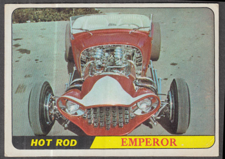 Topps George Barris & Charles Karkorian Hot Rod Emperor trading card 1968