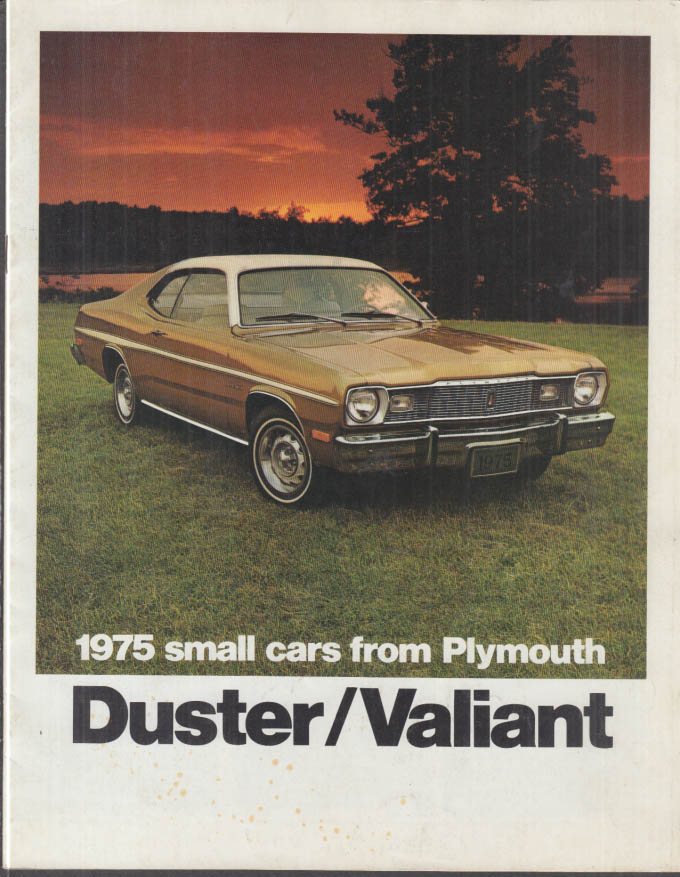 Plymouth Duster & Valiant brochure 1975 Gold Duster 360 Brougham Scamp