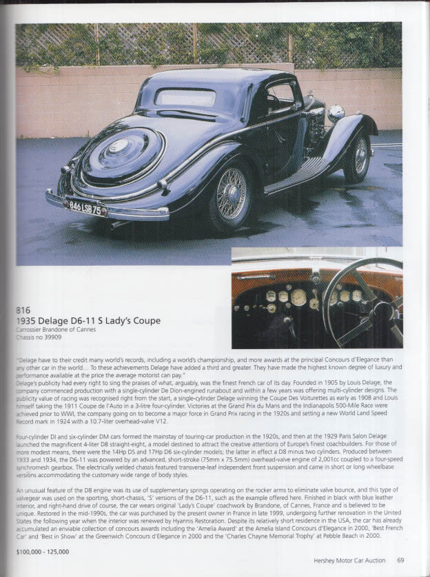 Bonhams & Butterfields Auction Catalog 10/10 2003 Turner Collection Autos