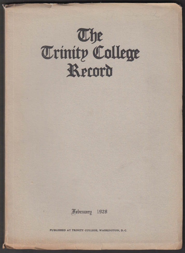 Trinity College [for Women] RECORD 2 1928 Washington DC A Catholic ...