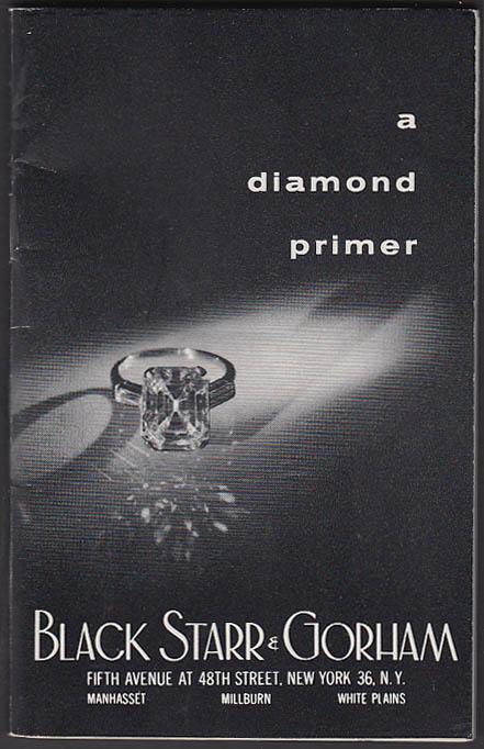 Black Starr & Gorham Diamond Primer booklet 1958